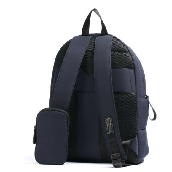 Ted Baker Large Backpack Puffer Blue Streek Quilted Nylon Laptop Pocket Pocket - Picture 8 of 10